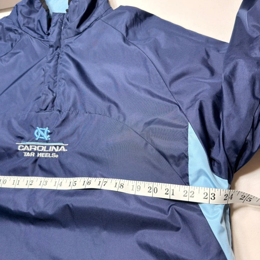 Pro Player UNC Tar Heels Reversible Fleece Windbreaker Jacket Blue Vintage M